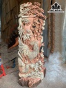 Tượng Gia Đình Gà Gỗ Hương Cao 127 Ngang 50 Sâu 27 (cm)