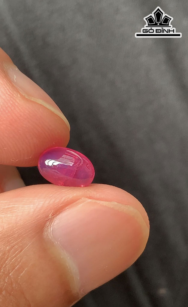Viên Đá Ruby Cháo Lửa Lục Yên 1,5cts
