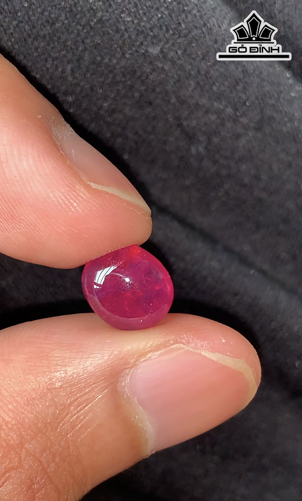 Viên Đá Ruby Cháo Lửa Lục Yên 3,9cts