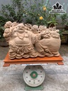 Tượng Phật Di Lặc Nhất Phúc Kéo Bao Tiền Gỗ Ngọc Am Cao 41 Ngang 68 Sâu 18 (cm)