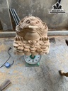 Tượng Thiềm Thừ Gỗ Ngọc Am Cao 42 Ngang 50 Sâu 52 (cm)