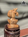 Tượng Chuột Gỗ Ngọc Am Cao 37 Ngang 20 Sâu 12 (cm)