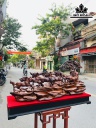Tượng Bát Mã Truy Phong Gỗ Cẩm Cao 60 Ngang 110 Sâu 30 (cm)