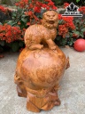 Tượng Nghê Gỗ Nu Hương Cao 50 Ngang 35 Sâu 35 (cm)