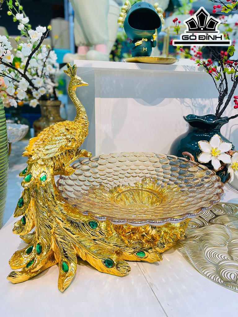 Khay Để Trái Cây Hình Công Gốm Tàu