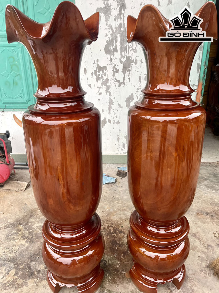 Lục Bình Gỗ Đinh Hương Cao 150 Đường Kính 38 (cm)