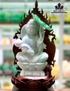 Tượng Phật Bà Tọa Đài Sen Đá Cẩm Thạch Cao 39 Ngang 19 (cm) 3,6kg