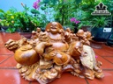 Tượng Di Lặc Ngũ Phúc Gỗ Hương Cao 53 Ngang 105 Sâu 34 (cm)