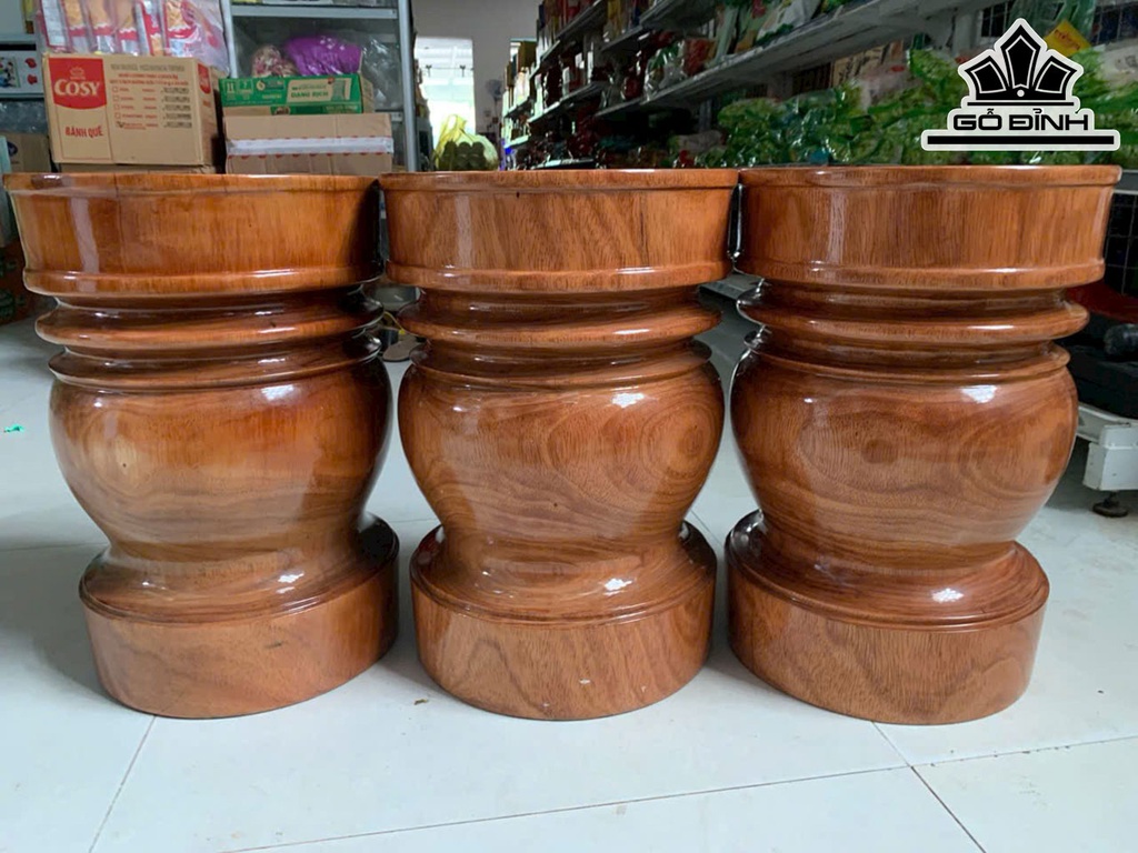 Đôn Gỗ Lim Cao 45 Đường Kính 30 (cm)