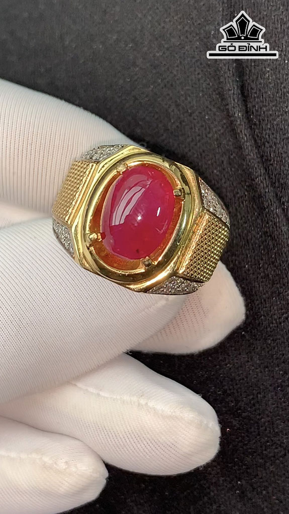 Nhẫn Nam Đá Ruby Lục Yên