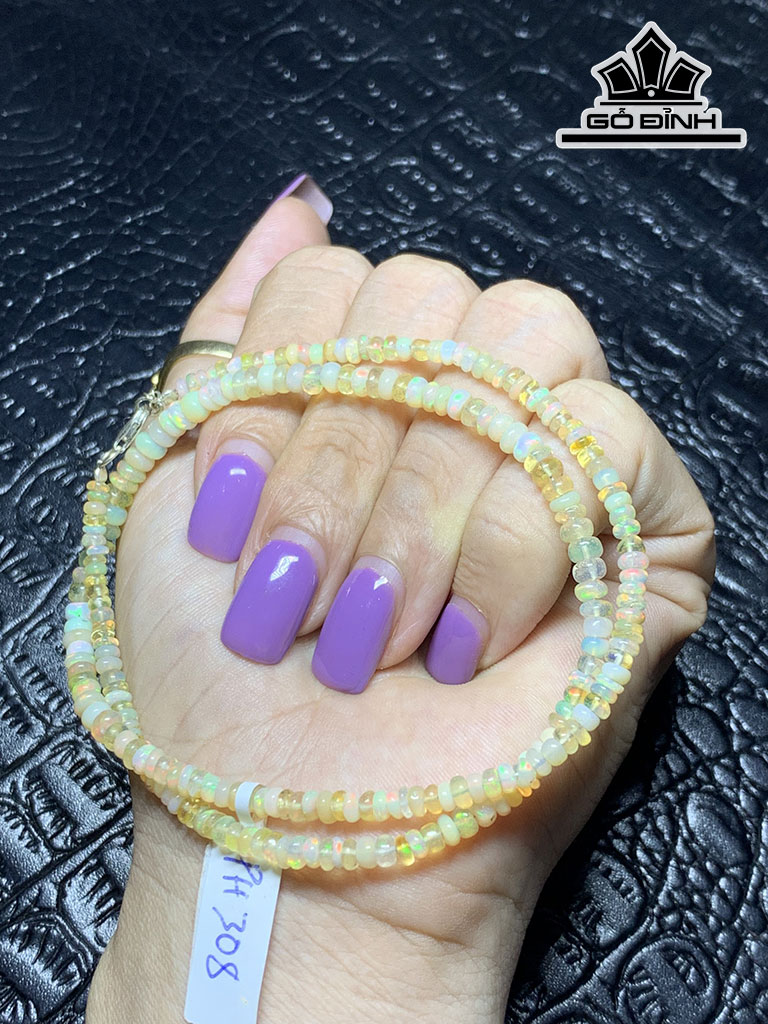 Chuỗi Đá Opal Đường Kính Hạt 4,9 (mm) 6,9g