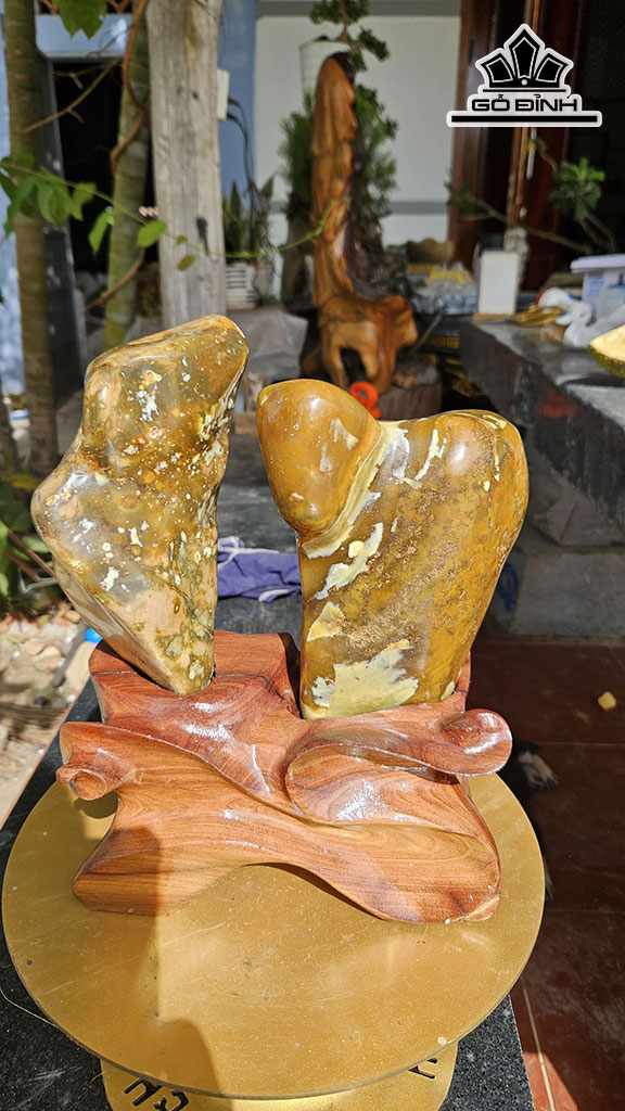 Tác Phẩm Cặp Đá Mã Não Cao 30 Ngang 21 (cm) 5,5kg