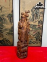 Tượng Ông Thọ Gỗ Sưa Cao 54 Ngang 14 Sâu 13 (cm)