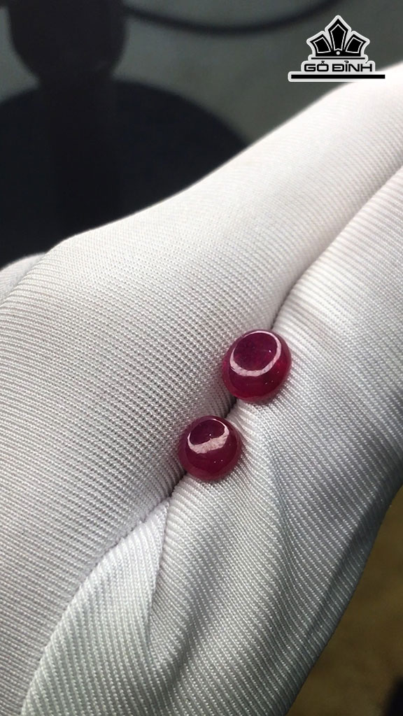 Cặp Ruby Tự Nhiên Lục Yên
