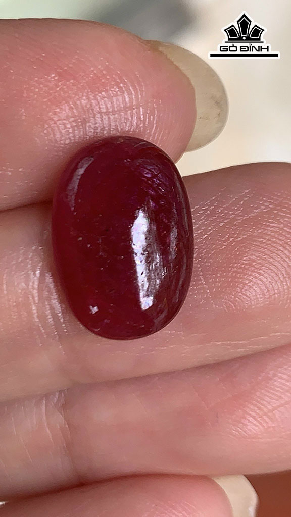 Viên Đá Ruby Đỏ Yên Bái 7,25cts