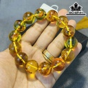 Vòng Tay Đá Hổ Phách Đường Kính Hạt 17 (cm)