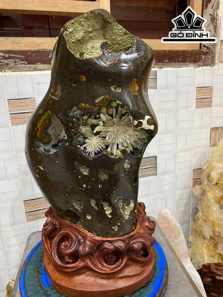 Bông Hoa Ưu Đàm Đá Trầm Tích Cao 42 (cm) 14,5kg