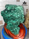 Tác Phẩm Đá Malachite Cao 24 Ngang 28 Sâu 20 (cm) 15kg