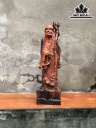 Tượng La Hán Trường My Gỗ Trắc Cao 50 Ngang 15 Sâu 13 (cm)