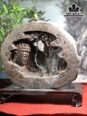 Tượng Nhất Tâm Bái Phật Gỗ Trắc Cao 29 Ngang 24 Sâu 12 (cm)