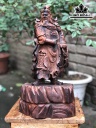 Tượng Quan Công Gỗ Trắc Cao 41 Ngang 21 Sâu 17 (cm)