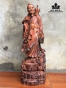 Tượng Thần Y Hoa Đà Gỗ Trắc Cao 64 Ngang 20 Sâu 17 (cm)