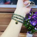 Chuỗi Đá Thạch Anh Tóc Xanh Đường Kính Hạt 5,5 (mm)