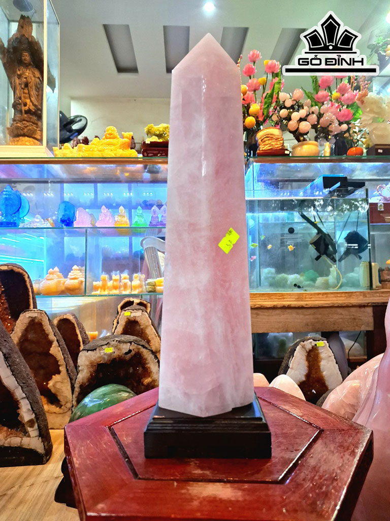 Trụ Đá Thạch Anh Hồng 3,76kg