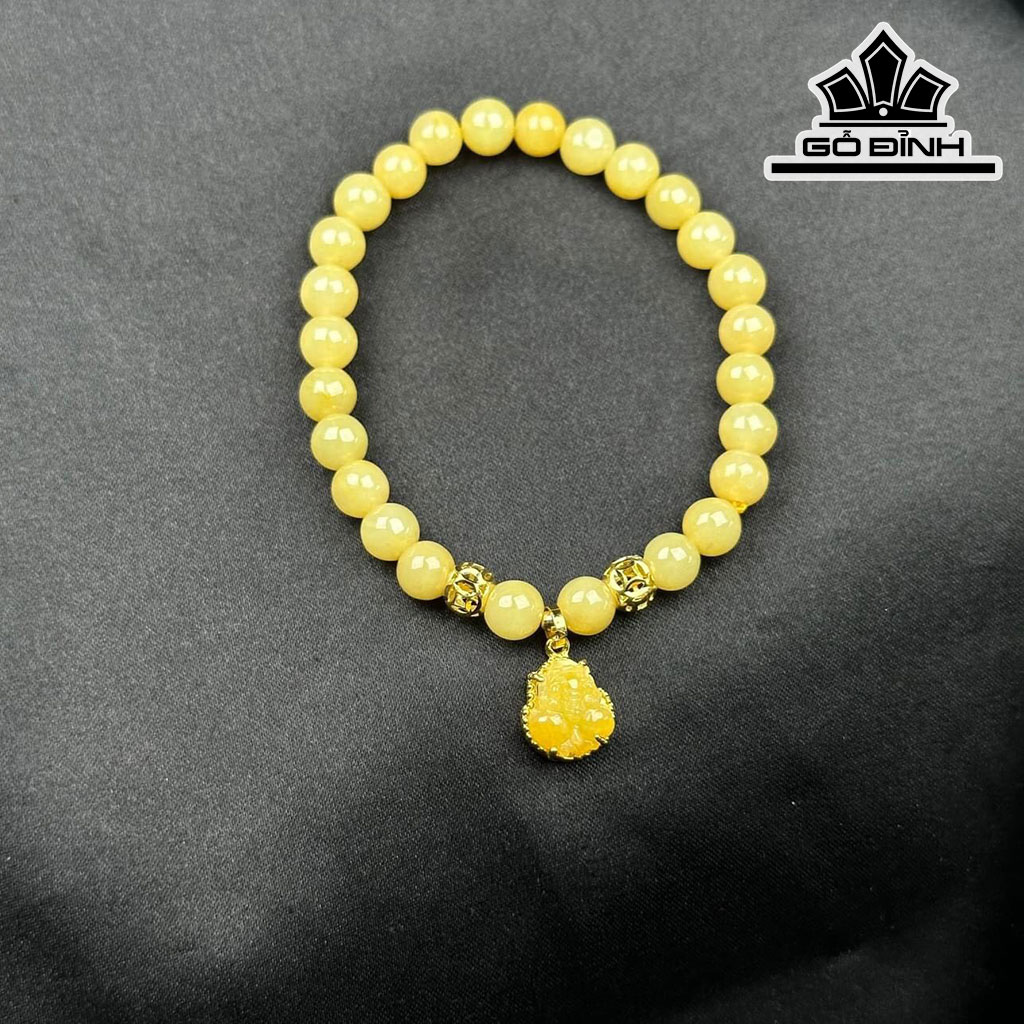 Vòng Tay Tỳ Hưu Đá Hoàng Phỉ