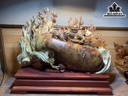 Đôi Nghê Gỗ Nu Hương Cao 34 Ngang 52 Sâu 15 (cm)