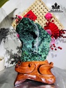 Tác Phẩm Đá Malachite Cao 25 Ngang 16 (cm) 2,1kg