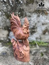 Tượng Nhất Kê Gỗ Cẩm Cao 31 Ngang 11 Sâu 19 (cm)