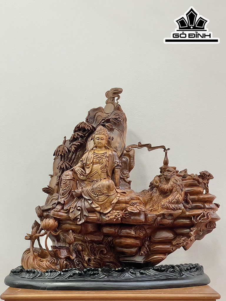 Tượng Bái Phật Quan Âm Cao 76 Ngang 80 Sâu 30 (cm)