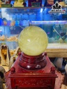 Bi Cầu Đá Thạch Anh Vàng Đường Kính Hạt 15 (cm) 6,37kg