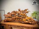 Tượng Mã Đáo Thành Công Gỗ Hương Cao 50 Ngang 126 Sâu 28 (cm)
