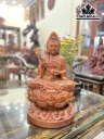 Tượng Phật Bà Quán Thế Âm Ngồi Đài Sen Gỗ Hương Cao 48 Ngang 28 Sâu 28 (cm)