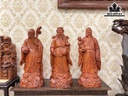Tượng Phúc Lộc Thọ (Tam Đa) Gỗ Hương Cao 90 Ngang 35 Sâu 30 (cm)