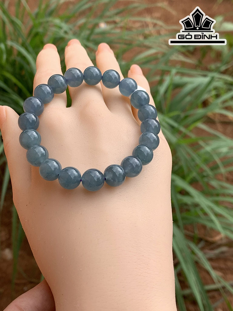 Vòng Tay Đá Cẩm Thạch Đường Kính Hạt 9,8 (mm) 33,6g