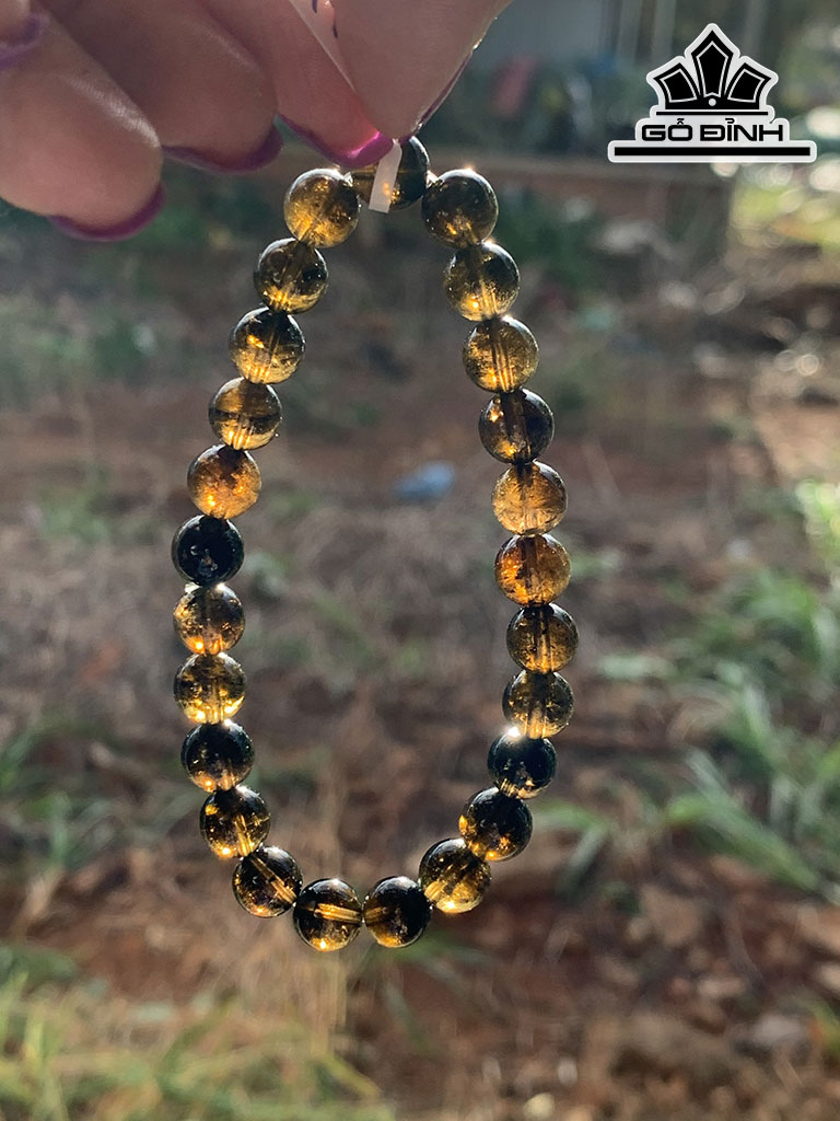 Vòng Tay Đá Tourmaline Đường Kính Hạt 7,7 (mm) 17,6g