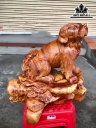 Tượng Chó Gỗ Hương Cao 37 Ngang 39 Sâu 28 (cm)