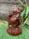 Tượng Phật Di Lặc Gỗ Sưa Cao 16 Ngang 10,5 Sâu 9 (cm)