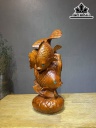 Tượng Cá Chép Gỗ Xà Cừ Cao 66 Ngang 28 Sâu 20 (cm)