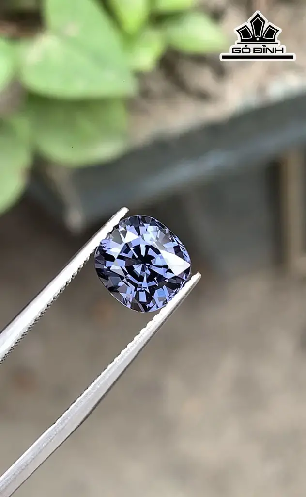 Viên Đá Spinel Xanh Xám Lục Yên 2,82cts