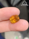 Viên Đá Tourmaline Vàng Cao 10,8 Ngang 8,5 Sâu 6,1 (mm) 3,48cts