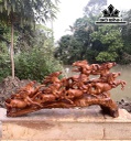 Tượng Mã Đáo Thành Công Gỗ Hương Cao 38 Ngang 81 Sâu 22 (cm)