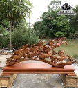 Tượng Mã Đáo Thành Công Gỗ Hương Cao Cả Kỷ 54 Ngang 103 Sâu 23 (cm)