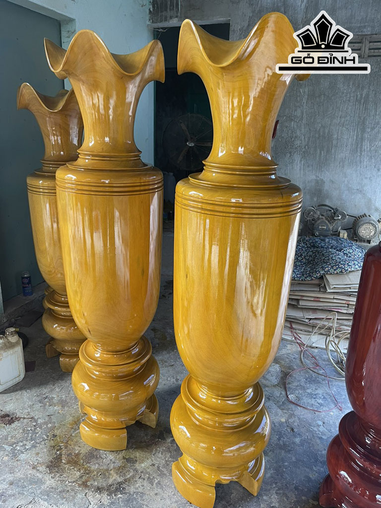 Lục Bình Gỗ Mít Cao 160 Đường Kính 40 (cm)