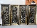 Bộ Tranh Tứ Quý Gỗ Mun Hoa Cao 125 Ngang 51 Sâu 6,5 (cm)