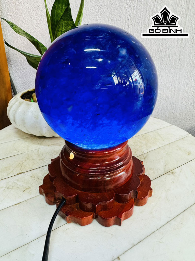 Bi Cầu Thủy Tinh Xanh Đường Kính Hạt 14 (cm) 2,5kg