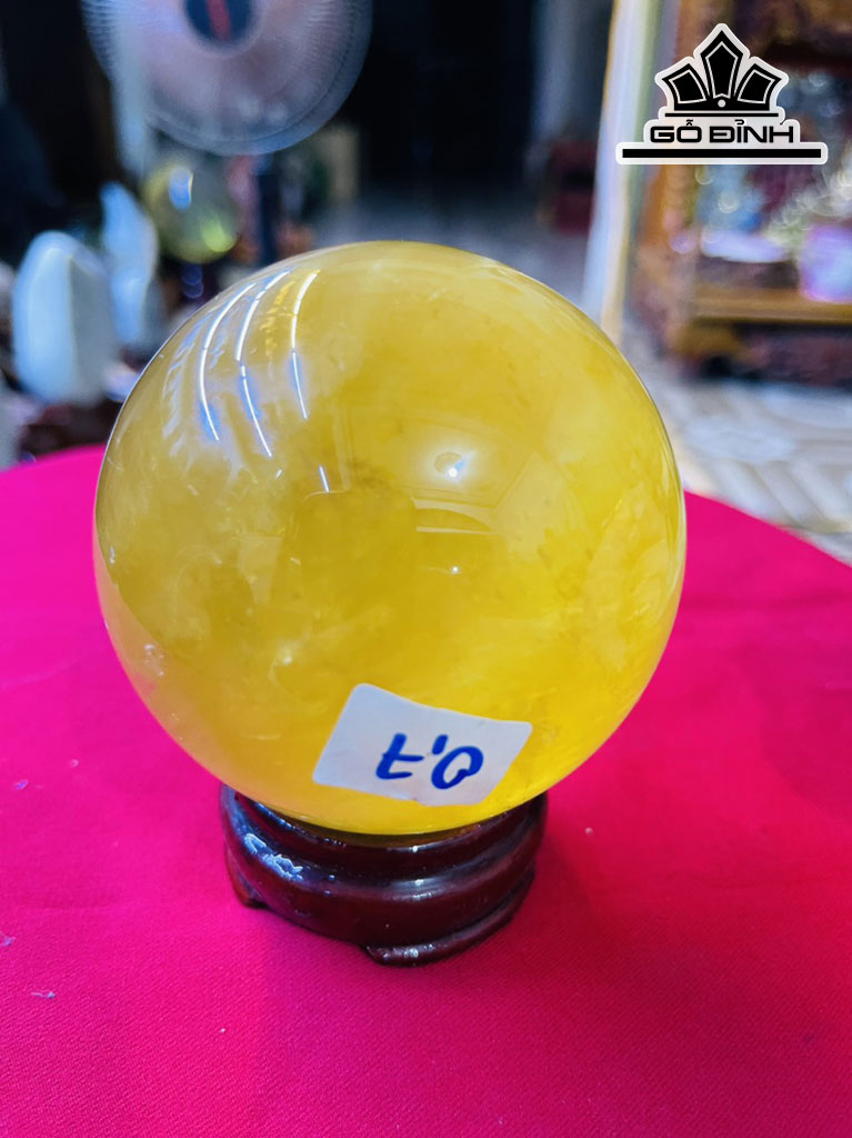 Bi Cầu Đá Canxit Đường Kính Hạt 8 (cm) 0,8kg